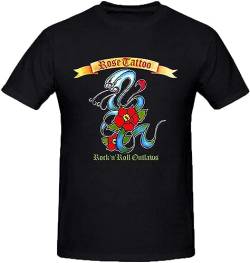Rose Tattoo Rock N Roll Outlaws Funny Tee Shirts for Men Size 3XL von ducao