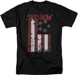 Skid Row Band Flagged Adult Mens T-Shirt Black Size L von ducao