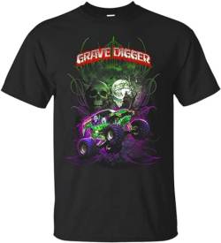 orionhbt Grave Green Digger T-Shirt Monster Truck Shirt Tee for Men XL von ducie