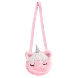 duoyif Einhorn Umhängetasche Plüsch Umhängetasche Einhorn Handtasche Kinder Handtasche Mädchentaschen Verstellbarer Umhängetasche Kleine Rosa Plüsch Umhängetasche Für Mädchen Kinder Damen von duoyif