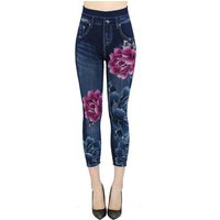 dy_mode 7/8-Jeggings Damen 7/8 Leggings Jeans Optik Capri Jeggings Sommer Jeggins mit elastischem Bund, High Waist von dy_mode