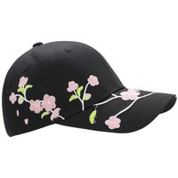 dy_mode Baseball Cap Sommerliche Damen Baseballkappe Frauen Schirmmütze Kappe Geblümt mit Schnalle-Verschluss von dy_mode