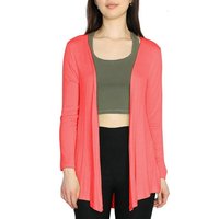 dy_mode Cardigan Offene Damen Cardigan Einfarbig Sommer Strickjacke Langarm Dünn in Unifarbe, wird Offen getragen von dy_mode