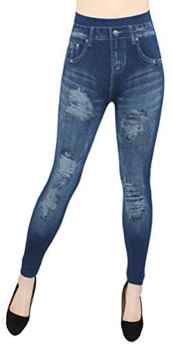 dy_mode Damen Thermo Leggings/Thermo Jeggings mit Innenfutter Teddyfleece Damen Thermo Leggins - Gr. 36-42 - WL026-027 (36/38 - S/M, WL047) von dy_mode