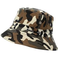 dy_mode Fischerhut Bucket Hat Herren Fischerhut Camouflage Anglerhut Mütze Tarnmuster Bucket Hat, Stoffhut von dy_mode