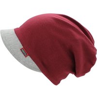 dy_mode Schirmmütze Unisex Beanie Mütze mit weichem Schirm zweifarbige Schirmmütze zweifarbig von dy_mode