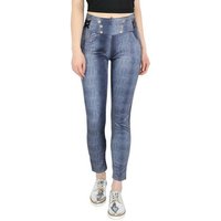 dy_mode Treggings Damen Röhrenhose Treggings Jeans Optik Stoff Hose Jeggings mit elastischem Bund von dy_mode