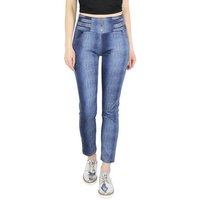 dy_mode Treggings Damen Röhrenhose Treggings Jeans Optik Stoff Hose mit elastischem Bund von dy_mode