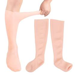 2 Stück Feuchtigkeitsspendende Socken, Dehnbare Anti-Risse-Nagelhaut-Erweichungs-Feuchtigkeitssocken Für Frauen Zur Fußpflege von dykaae