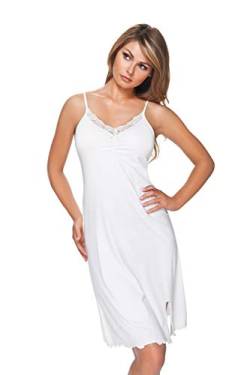 e.FEMME Damen Negligee Kaja 318 aus Viskose (Ecru, 38) von e.FEMME