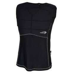 e.cooline Powercool SX3 Kühlshirt ärmellos | kühlendes Shirt für Erwachsene | Klimaanlage zum Anziehen - mit Nierenschutz | waschbar (schwarz, XXL) von e.cooline