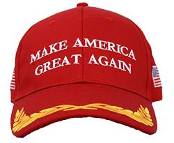 eBoutik - 2020 Keep America Great Cap – Mama macht Amerika wieder toll – Präsident-Truck-Hut-Kostüm, Maga – Rot mit Wappen machen Amercia Great Again, One size von eBoutik