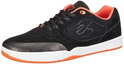eS Swift 1.5 Skate inspirierte Herren-Sneaker-Schuhe, Schwarz / Orange, 44 EU von éS