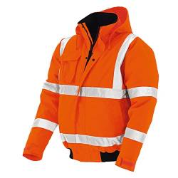 eXtreme Warnschutz-Pilotenjacke für Straßenbau/Baustelle/Industrie, warnorange, Größe 3XL von eXtreme