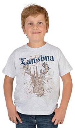 Trachten-Shirt für Jungs Kinder T-Shirt Lausbua Motiv Tracht passend zur Lederhose Buben Leiberl von echtfesch