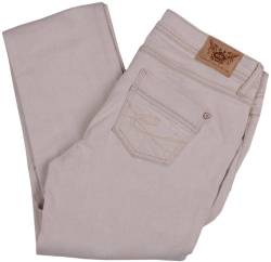 edc by ESPRIT, Five Damen Jeans Hose, Bootcut, Strech, Low Rise, Slim Fit, beige W28/L32 von edc by Esprit