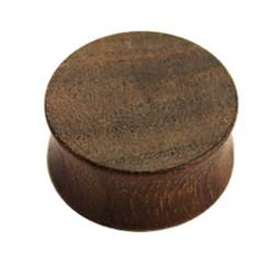 eeddoo Flesh Tunnel Plug Braun Ami Nussbaum Holz 6 mm von eeddoo