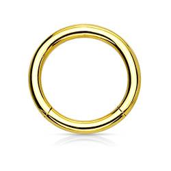 eeddoo Piercing-Ring Segmentring Gold Edelstahl Stärke: 2,0 mm 19 mm von eeddoo