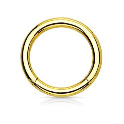 eeddoo Piercing-Ring Segmentring Gold Edelstahl Stärke: 5,0 mm 22 mm von eeddoo
