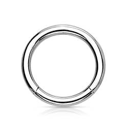 eeddoo Piercing-Ring Segmentring Silber Edelstahl Stärke: 1,6 mm 8 mm von eeddoo