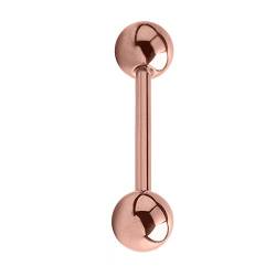 eeddoo Piercing Stab Barbell Rosegold Edelstahl 1,6 x 41mm 6 mm von eeddoo