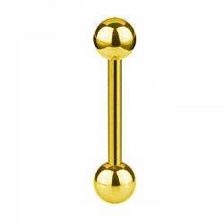 eeddoo Piercing Stab Gold Edelstahl 1,2 x 16mm 4 mm von eeddoo