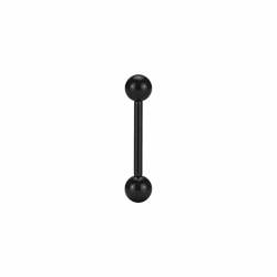 eeddoo Piercing Stab Schwarz Edelstahl 1,6 x 47mm 5 mm von eeddoo