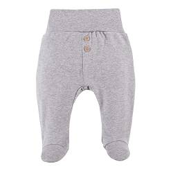 eevi Baby halb Strampler aus der Simply Comfy-Kollektion für Babys Größe 56-74 100% Baumwolle weich und angenehm im Griff bequem grau 74 von eevi