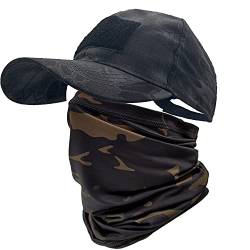 ehsbuy Camo Hüte für Männer mit Kühlung Halsgamasche Baseballmützen Gesichtsschal Maske Armee Taktische Militärmütze Halsrohr Snoods zum Laufen Jagd Camping Radfahren Angeln Outdoor Sports von ehsbuy