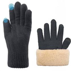 ehsbuy Winterhandschuhe Herren Thermo Touchscreen Warme Handschuhe Herren Strickhandschuhe Winter Gloves Men mit Weichem Fleece Futter von ehsbuy