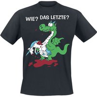 Einhorn T-Shirt - Wie? Das Letzte? - M bis 3XL - für Männer - Größe M - schwarz von einhorn