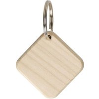 elasto Schlüsselanhänger Holzschlüsselanhänger "Maple" eckig natur von elasto
