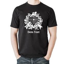 Schützenverein Heavy T-Shirt personalisiert mit Wunsch-Name, Schützen, Schützenkönig, Schützenfest (L) von elbedruck