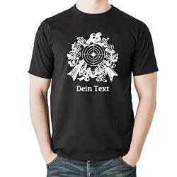 Schützenverein Heavy T-Shirt personalisiert mit Wunsch-Name, Schützen, Schützenkönig, Schützenfest (XL) von elbedruck