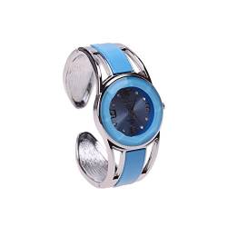 ele ELEOPTION Armband Design Quarz Uhr mit Strass Dial-Edelstahl-Band für Frauen (Hellblau) von ele ELEOPTION