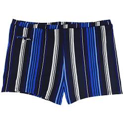 eleMar Herren Badeshort Badehose Schwimmhose in Übergröße Mehrfarbig in Navy-weiß-lila-blau 9XL - gestreift, Größe:4XL von eleMar