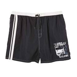 eleMar Übergrößen Herren Bade Shorts schwarz - Größe 3XL-10XL, Größe:8XL von eleMar