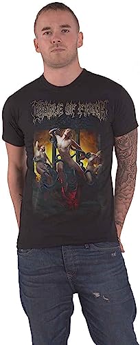 Cradle of Filth T Shirt Crawling King Chaos Band Logo Official Mens Black T-Shirts & Hemden(XX-Large) von elect