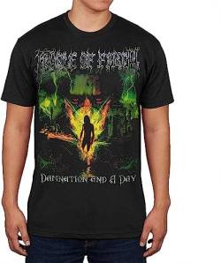 Custom Personality Men's T-Shirt Cradle of Filth - Mens Damnation T-Shirt Blackhort Sleeve Fashion Punk T-Shirt-Black T-Shirts & Hemden(Medium) von elect