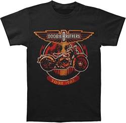 Doobie Brothers Men's Motorcycle Tour 1987 Mens Soft T Slim Fit T Shirt Black T-Shirts & Hemden(X-Large) von elect