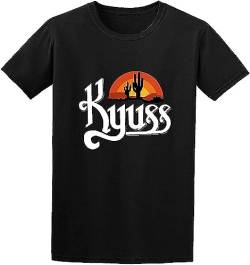 Kyuss Logo Metal Band Music O Neck Men T Shirt Black T-Shirts & Hemden(X-Large) von elect