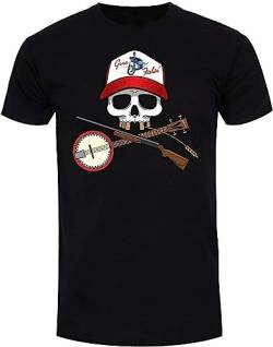 Skullduggery Redneck T-Shirt Print Tee Clothing Crew Neck Men Design Short Sleeve Unisex Casual T-Shirts Summer Tshirts Top Black T-Shirts & Hemden(Large) von elect