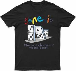 The Last Domino Mens T Shirt UK Album Tour 2021 Music Concert Genesis Tee Black T-Shirts & Hemden(XX-Large) von elect