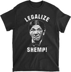 Three Stooges Legalize Shemp T-Shirt Black T-Shirts & Hemden(X-Large) von elect