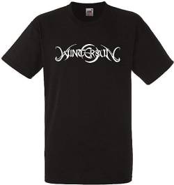 Wintersun Logo Mens Black Rock T-Shirt New T-Shirts & Hemden(Large) von elect