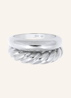 Elli Premium 2er-Set Ringe silber von elli PREMIUM