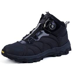 emansmoer Herren Wasserdicht Atmungsaktiv Outdoor Sport Klettern Wandern Trekking Stiefel High-top Armee Combat Schuhe (40 EU, Schwarz) von emansmoer
