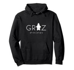 Graz, Steiermark, Österreich, Uhrturm, Schlossberg Pullover Hoodie von emerjoan design