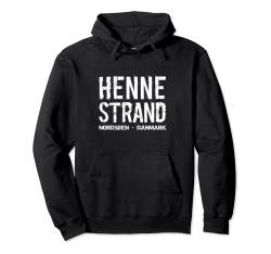 Henne Strand, Westjütland, Dänemark, Nordsee Pullover Hoodie von emerjoan design