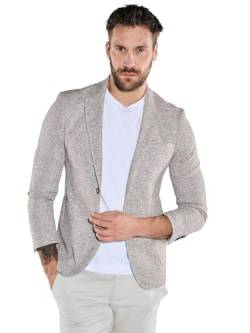 emilio adani Herren Herren Freizeit-Sakko Slim fit, 36379, 36379, Beige in Größe 46 von emilio adani